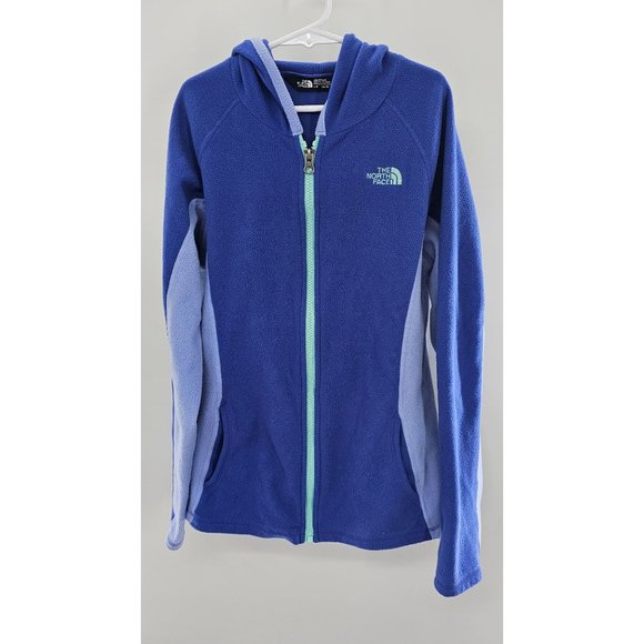 The North Face Girls Full Zip Fleece Hoodie Jacket Size Large - Picture 2 of 5